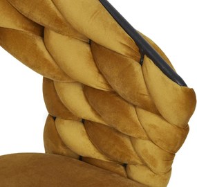 ΚΑΡΈΚΛΕΣ &amp; ΠΟΛΥΘΡΌΝΕΣ SAWYER CHAIR MUSTARD YELLOW A1 HD0358
