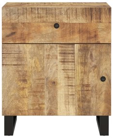vidaXL Κομοδίνο 50x33x60 εκ. Μασίφ Ξύλο Μάνγκο &amp; Επεξεργασμένο Ξύλο
