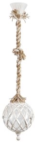 Φωτιστικό Οροφής Μονόφωτο Heronia Helios 31-1108 Rope/White/Gold