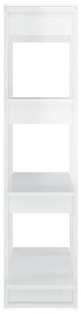 Βιβλιοθήκη/Διαχωριστικό Γυαλιστερό Λευκό 80 x 30 x 123,5 εκ. - Λευκό