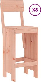 vidaXL Σετ Μπαρ Κήπου 9 Τεμαχίων από Μασίφ Ξύλο Ψευδοτσούγκας