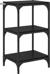 vidaXL Βιβλιοθήκη Μαύρη δρυς 40 x 33 x 70,5 εκ.