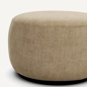 Υποπόδιο XL από βελούδο stonewashed Rosebury, σχεδίασης E.Gallina