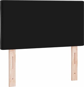 vidaXL LED κεφαλάρι Μαύρο 80 cm Τεχνητό Δέρμα