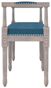 vidaXL Πάγκος Μπλε 110 x 40 x 70 εκ. Βελούδινος