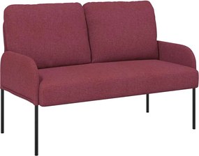 vidaXL Καναπέδες με μαξιλάρι 110cm Κόκκινο Κόντρα πλακέ