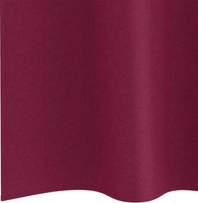 vidaXL Κουρτίνες Μαύρης Ύφανσης με Δαχτυλίδια 2 pcs Κόκκινο