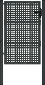 vidaXL Πόρτα Κήπου Ανθρακί 100x125 εκ. Ατσάλι