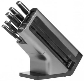 Σετ μαχαιριών κουζίνας με ακονιστήρι Ninja K32014EUUK, 6 τεμαχίων, StaySharp, Εργονομικός σχεδιασμός, Ασημί/μαύρο