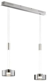 Κρεμαστό Φωτιστικό Οροφής LED 9W Lavin 2700K 160x64 Fischer Honsel-60967-Φιμέ/Smoke 60967