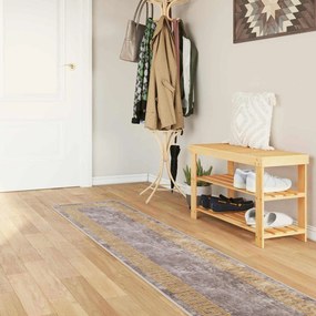 vidaXL Χαλί Runner MARSA Γκρι και Χρυσό 50 x 450 εκ. Πολυέστερ και PVC