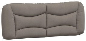 vidaXL Μαξιλάρι για Κεφαλάρι Μαύρο Taupe 140 εκ. Υφασμάτινο