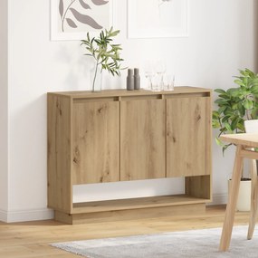 vidaXL Πλαϊνό γραφείο artisan δρυς 97 x 29 x 75 εκ. Επεξεργασμένο ξύλο