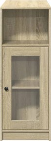 vidaXL Τραπέζι Μπαρ με Ράγες Sonoma Δρυς 101x40x103,5 εκ Επεξεργ. Ξύλο