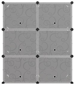 Παπουτσοθήκη Μαύρη 84,5 x 31 x 93,5 εκ. από Πολυπροπυλένιο - Μαύρο