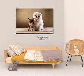 Παιδικός καμβάς σε πίνακα με ζώα KNV078 65cm x 95cm