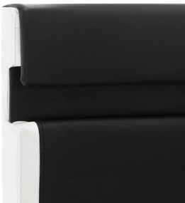 vidaXL Πλαίσιο Κρεβατιού με LED Μαύρο 160x200 εκ. από Συνθετικό Δέρμα