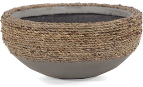 Γλάστρα Concrete S 0830033 31x31x14cm Grey-Natural Soulworks Τσιμέντο