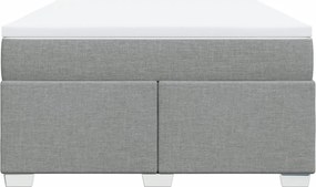 vidaXL Κρεβάτι Boxspring με Στρώμα Αν. Πράσινο 160x200εκ Υφασμάτινο