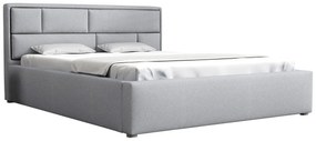 Κρεβάτι Pomona 105, Διπλό, Γκρι, 180x200, Ταπισερί, Τάβλες για Κρεβάτι, 200x223x93cm, 137 kg | Epipla1.gr