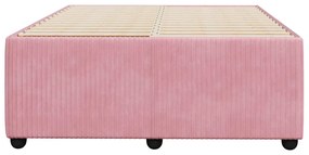 vidaXL Πλαίσιο Κρεβατιού Ροζ 120 x 200 εκ. Βελούδινο