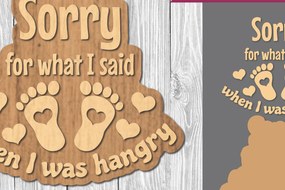 Σετ των 2 Intra απο ξύλο plywood 3mm-4mm πάχος Βρεφικά αποσπάσματα Διακόσμηση κοπής με λέιζερ 19 Δίασταση 15x15 cm INTRAFABR-106887535