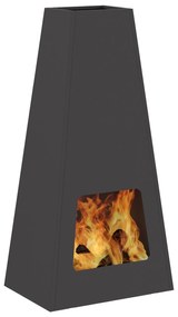 vidaXL Φωτιστικό Κάτω Χώρου Μαύρο 50x35x100 εκ. Ατσάλι