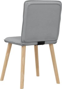 vidaXL Καρέκλες Τραπεζαρίας 4 τεμ Αν. Γκρι Υφασμάτινες