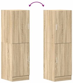 Στήλη Κουζίνας Sonoma Δρυς 38x41,5x131,5 εκ Επεξεργασμένο Ξύλο - Καφέ