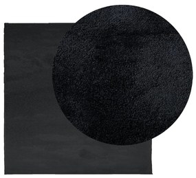 vidaXL Χαλί OVIEDO με Κοντό Πέλος Μαύρο 200 x 200 εκ.