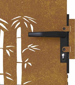 vidaXL Πύλη Κήπου 85 x 75 cm Ατσάλι με Επικάλυψη Πούδρας Κλειδώσιμο