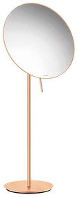 Επικαθήμενος Μεγεθυντικός Καθρέπτης x5 Ø25xH60 cm Brushed Rose Gold 24K Sanco Cosmetic Mirrors MR-766-AB6