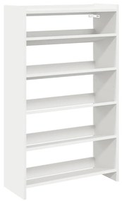 vidaXL Παπουτσοθήκη Λευκή 60x25x100 εκ. από Επεξεργασμένο Ξύλο