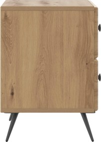 vidaXL Κομοδίνο Artisan Δρυς 43 x 34,5 x 47,5 εκ Επεξεργασμένο Ξύλο