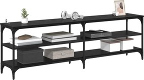 vidaXL Ντουλάπι TV Μαύρη Οξυά 160 x 30 x 50 εκ