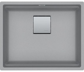 Franke Kubus 2 KNG 110-52 Stone Grey Υποκαθήμενος Γρανιτένιος Νεροχύτης 60cm