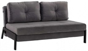 Καναπές-Κρεβάτι Διθέσιος HM3079.11 151x92x66Υcm Grey Velvet