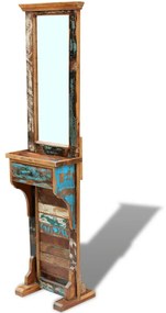 vidaXL Καθρέφτης Εισόδου 47 x 23 x 180 εκ. από Μασίφ Ανακυκλωμένο Ξύλο