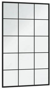 vidaXL Καθρέφτες Τοίχου 2 τεμ. Μαύροι 100 x 60 εκ. Μεταλλικοί