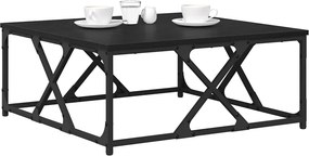 vidaXL Τραπεζάκι σαλονιού Μαύρη Οξυά 70 x 70 x 30 cm