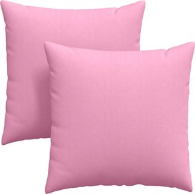 vidaXL Μαξιλάρι Καναπέ 2 pcs Ροζ 60 x 60 cm ύφασμα