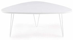 Τραπέζι Σαλονιού Nico NICO/BIANCO 100x70x38cm White Ikone Casa