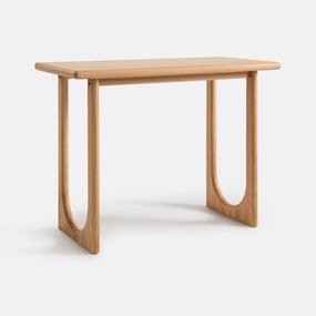 Τραπέζι μπάρ από μασίφ και επενδεδυμένη δρυ, πλάτος 140 εκ., DOUVE