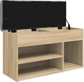 vidaXL Παπουτσοθήκη Sonoma Δρυς 82x32x45,5 εκ. από Επεξεργασμένο Ξύλο