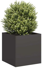vidaXL Γλάστρα Μαύρη 40x40x40 cm από χάλυβα ψυχρής έλασης