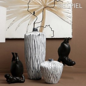 ΒΑΖΟ ΛΕΥΚΟ/ΜΑΥΡΟ ΚΕΡΑΜ. 15,5Χ15,5Χ35,5ΕΚ