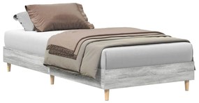 vidaXL Σκελετός Κρεβατιού Γκρι sonoma 90 x 200 cm Επεξεργασμένο ξύλο