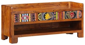 vidaXL Πάγκος για παπούτσια Πολύχρωμο 100 x 35 x 45 εκ.