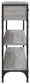 vidaXL Τραπέζι Κονσόλα Γκρι Sonoma 100x25x75 εκ. Επεξεργασμένο Ξύλο