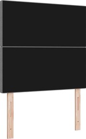 vidaXL Κεφαλάρι Ανοιχτό γκρι 80 cm Υφασμάτινο Κορντουρά